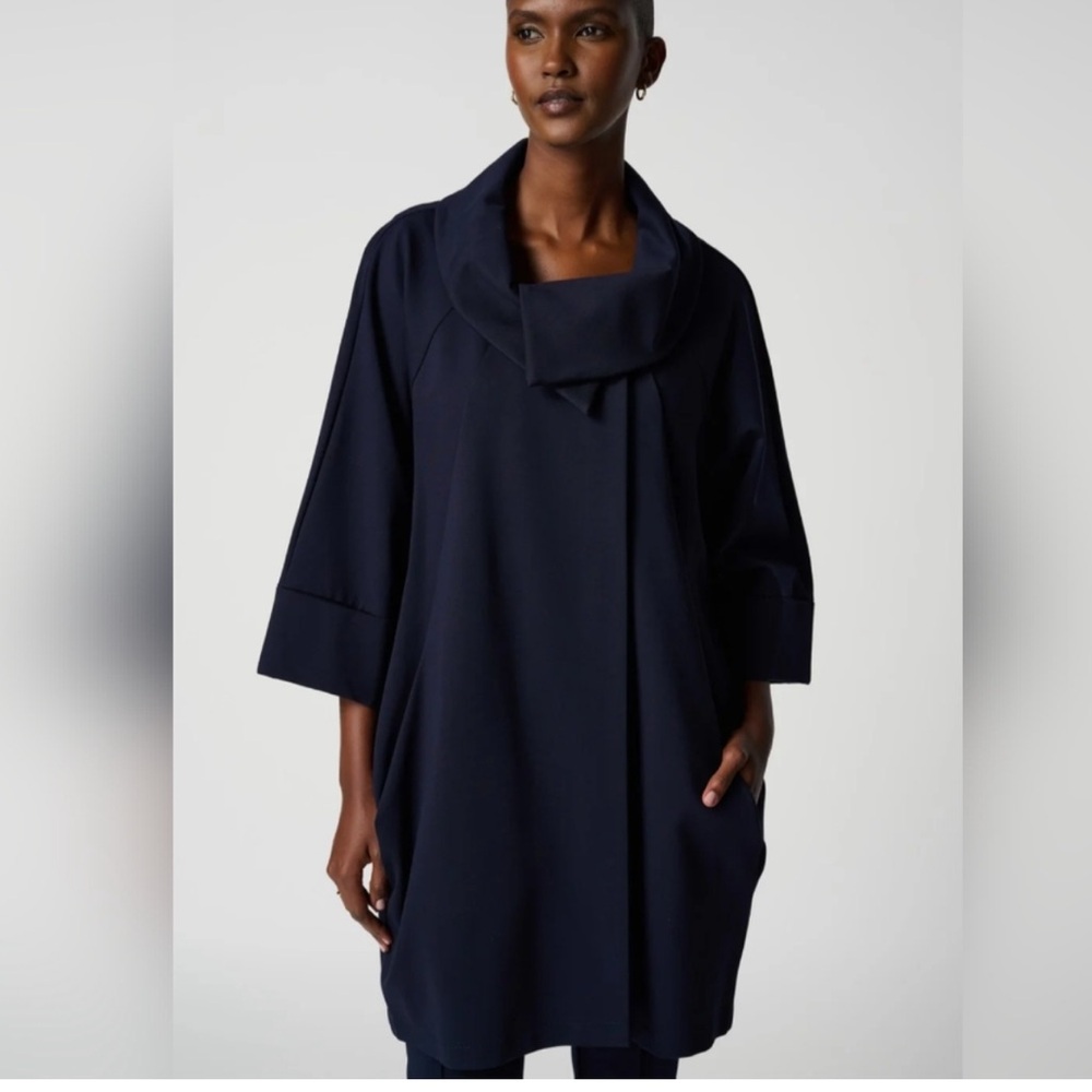 Joseph Ribkoff Structured High Collar Coat - Picture 10 of 13